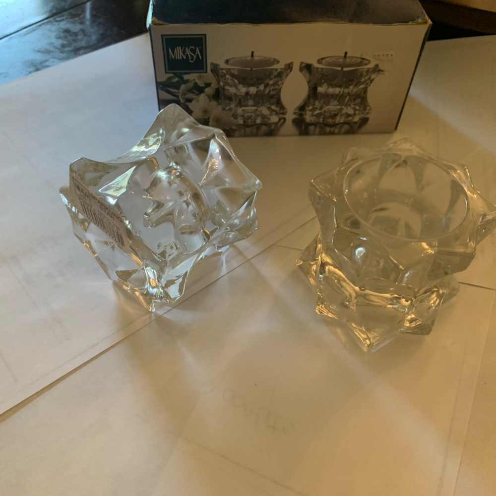 Mikasa Votive/taper candle holders